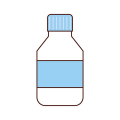 bottle drugs isolated icon vector illustration design