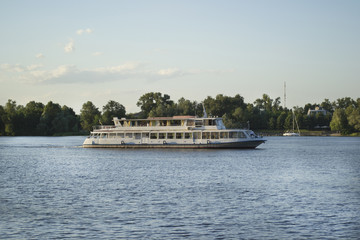 Summer vacation on a boat