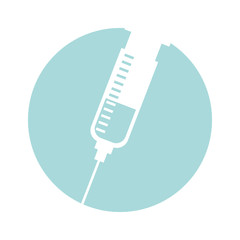 medical injection isolated icon vector illustration design