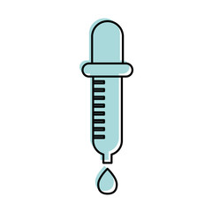 dropper medical isolated icon vector illustration design