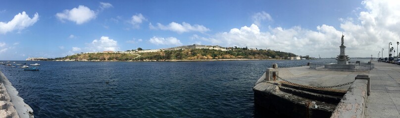 Havana bay panoramic view