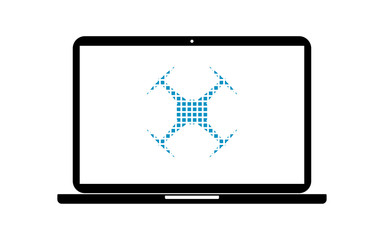 Pixel Icon Laptop - Drohne