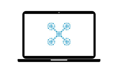 Pixel Icon Laptop - Quadrocopter