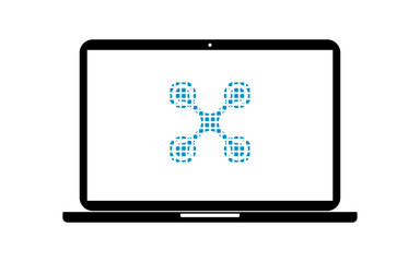 Pixel Icon Laptop - Quadrocopter