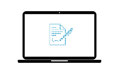Pixel Icon Laptop - Vertrag