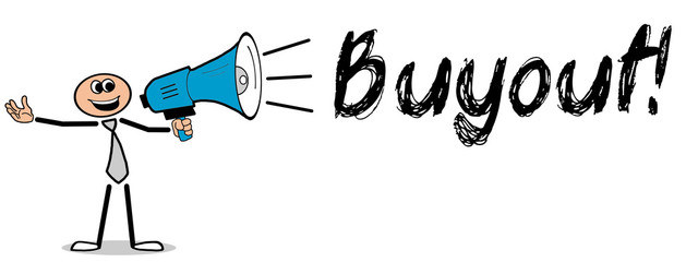 Buyout! / Mann mit Megafon