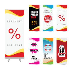 poster of sale set illustration