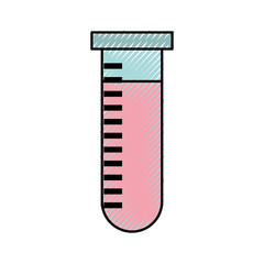 tube test isolated icon vector illustration design