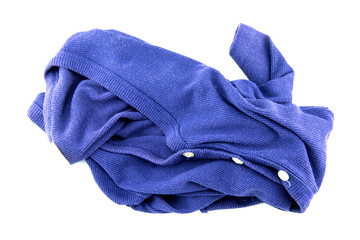 Pile of shirt isolated on white background.