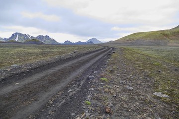 nature in hiking the laugavegur trail in Iceland