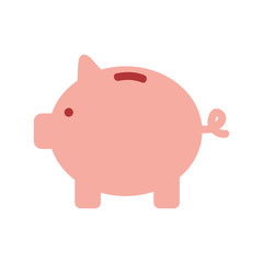 piggy savings isolated icon vector illustration design