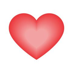 Obraz na płótnie Canvas human heart, red love design. Vector illustration isolated on white background