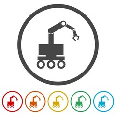 Robot icons set - Illustration 