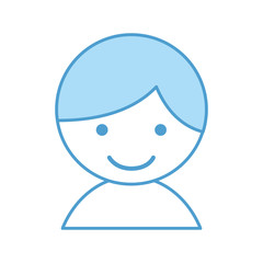 cute little boy character vector illustration design