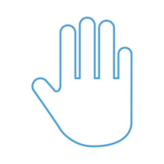 hand human stop icon vector illustration design
