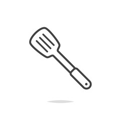 Spatula line icon vector