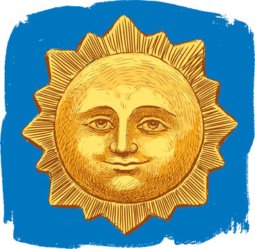 The smiling kind sun