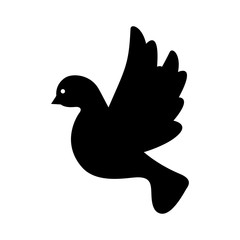 cute dove flying icon vector illustration design