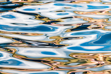 The smooth water in the pool as a background