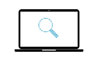 Pixel Icon Laptop - Lupe