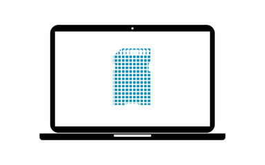 Pixel Icon Laptop - Speicherkarte