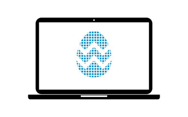 Pixel Icon Laptop - Osterei