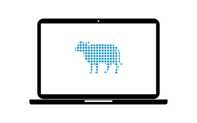 Pixel Icon Laptop - Kuh