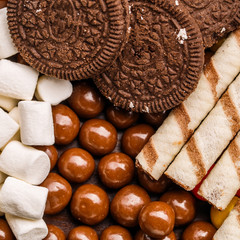 Cookies, marshmallow, dragee and wafer tubules