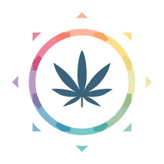 buntes Symbol - Marihuana