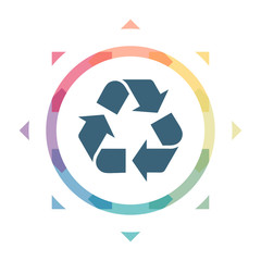 buntes Symbol - Recycling
