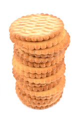 Cookies on a white background
