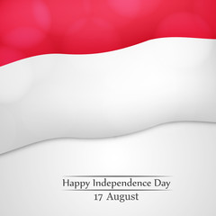 Obraz premium illustration of Indonesia Independence Day background 17th of August