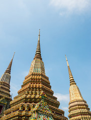 Fototapeta premium Wat Pho (Wat Phra Chetuphon Vimolmangklararm Rajwaramahaviharn), Pranakorn District, Bangkok, Thailand.