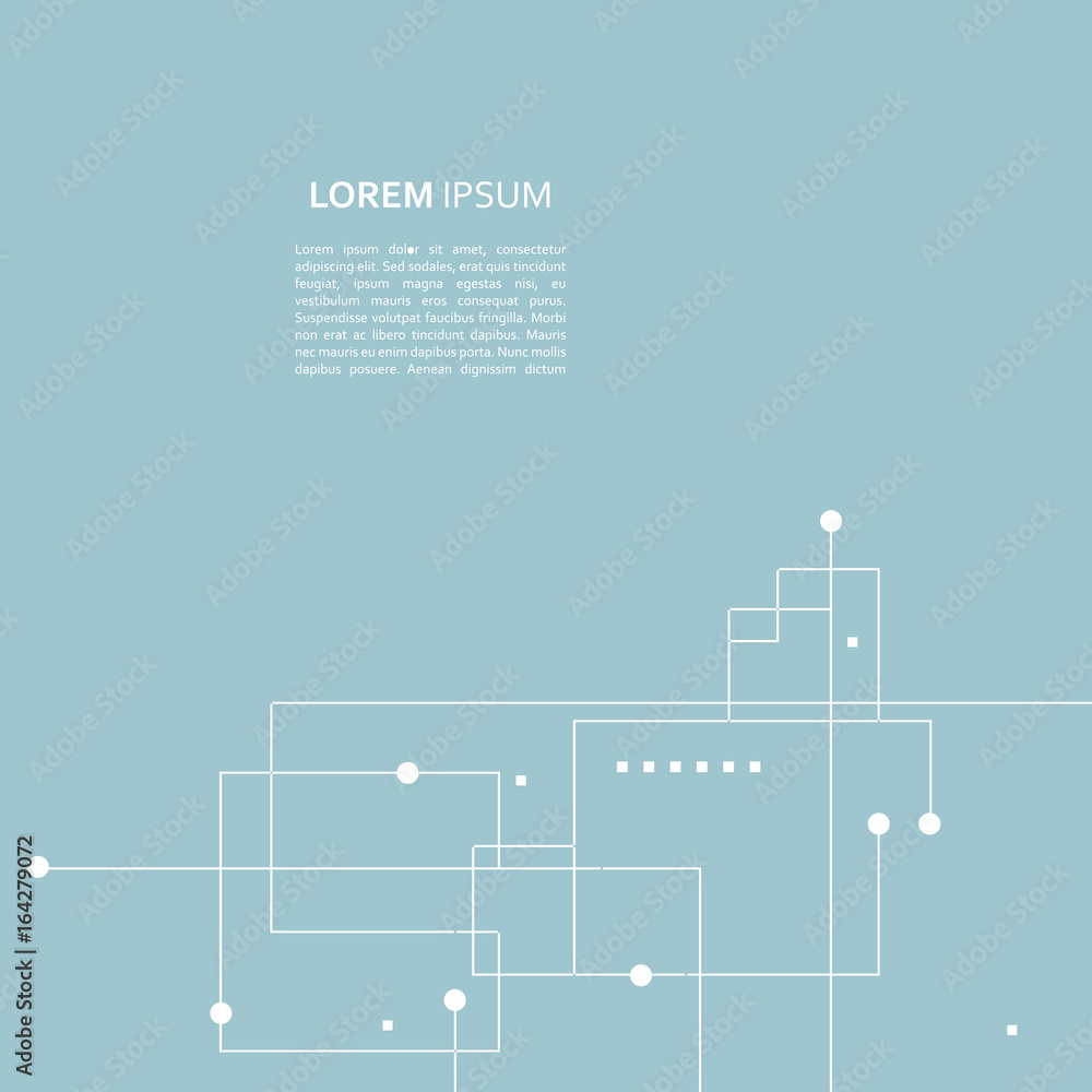 Poster Vector blue background with repeating squares