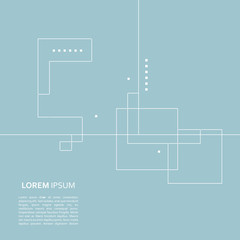 Vector blue background with repeating squares