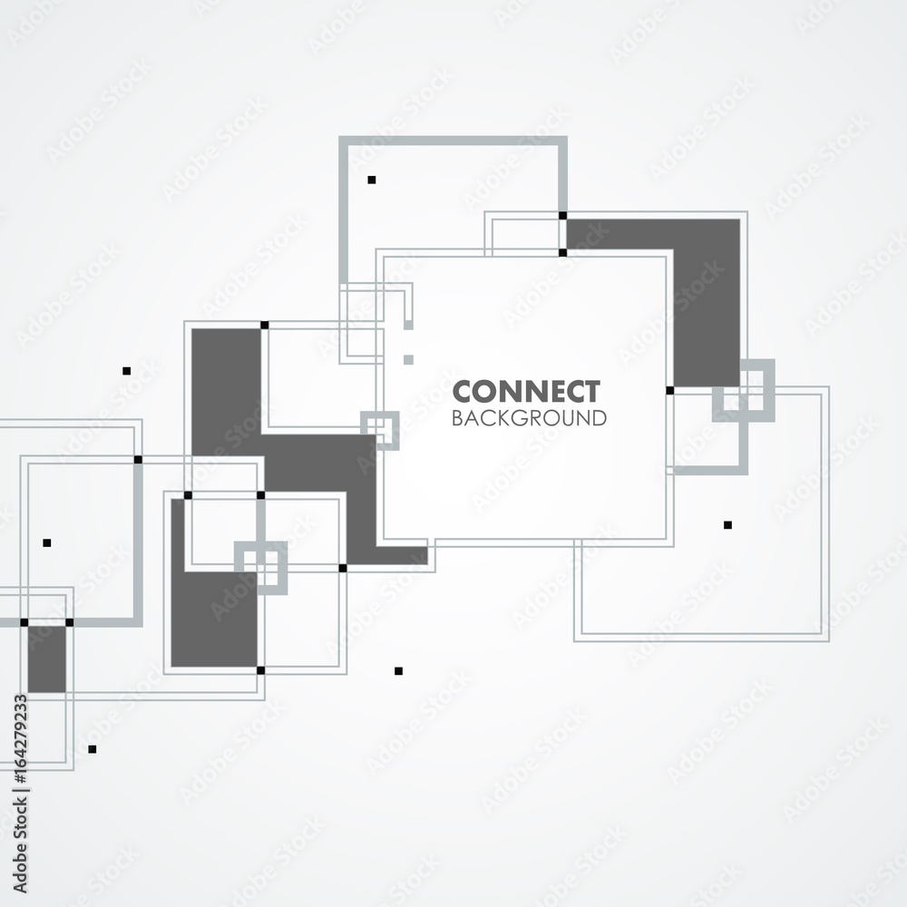 Poster line, square, circle elements. style geometric pattern. modern vector background with space for text