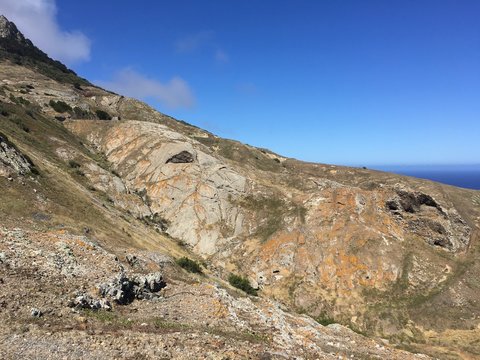 The northern coast near Camacha in Porto Santo, island 43 km north of Madeira, Portugal