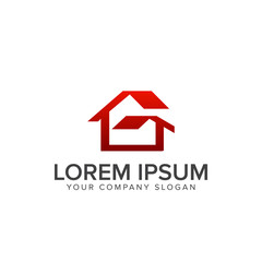 real estate with letter G logo design concept template