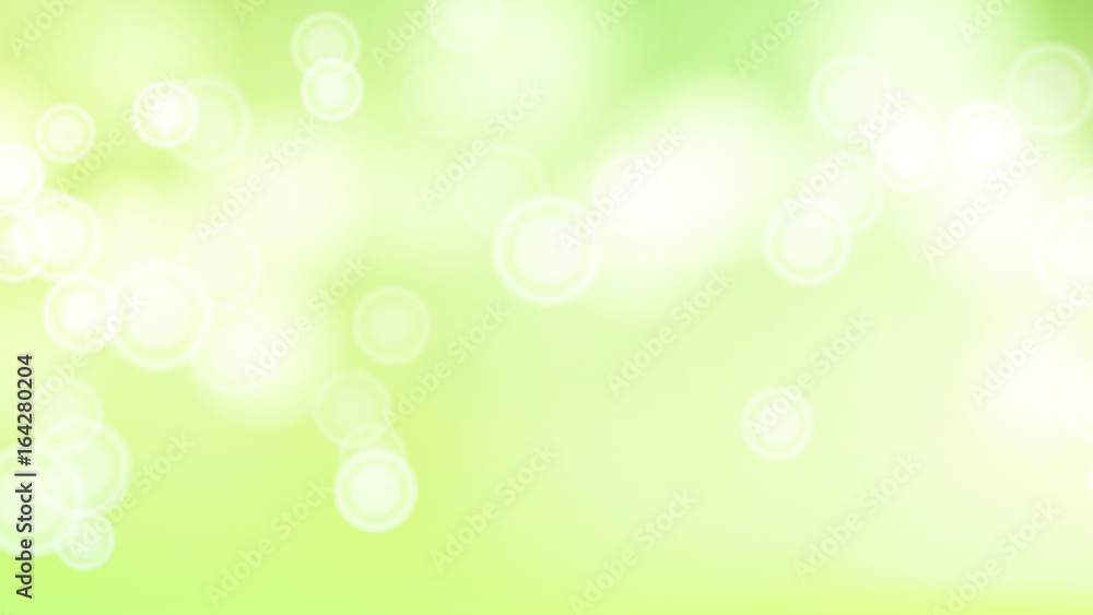 Poster green bokeh background vector. abstract warm blur and bokeh background.