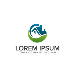Real estate logo. Architectural Construction logo design concept template