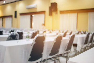 blurred of indoor business conference meeting room