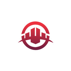 building logo design concept template. Architectural Constructio