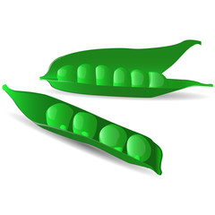 Vector image of peas
