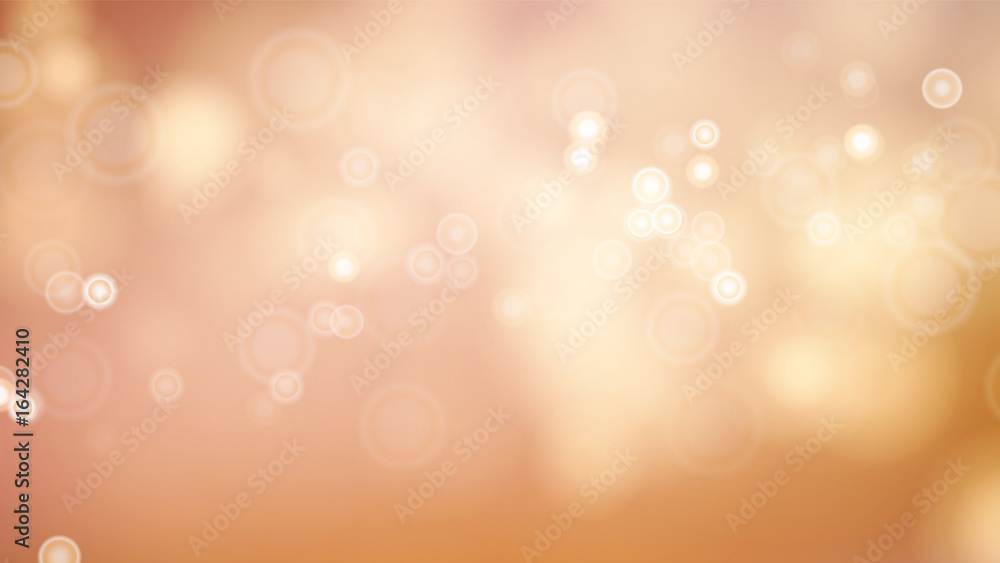 Poster abstract autumn nature background vector. blurred warm bokeh background
