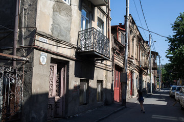 Fototapeta premium Street in old Tbilisi, Georgia