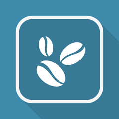 App Button mit Schatten - Kaffeebohnen