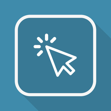 App Button mit Schatten - Cursor - Klicken