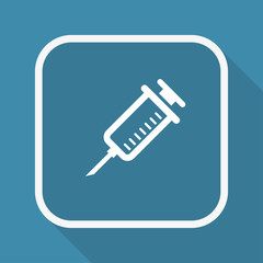 App Button mit Schatten - Spritze