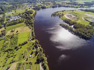 River Daugava at Koknese, Latvia.