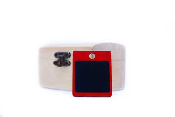 Blank Board Over White Background